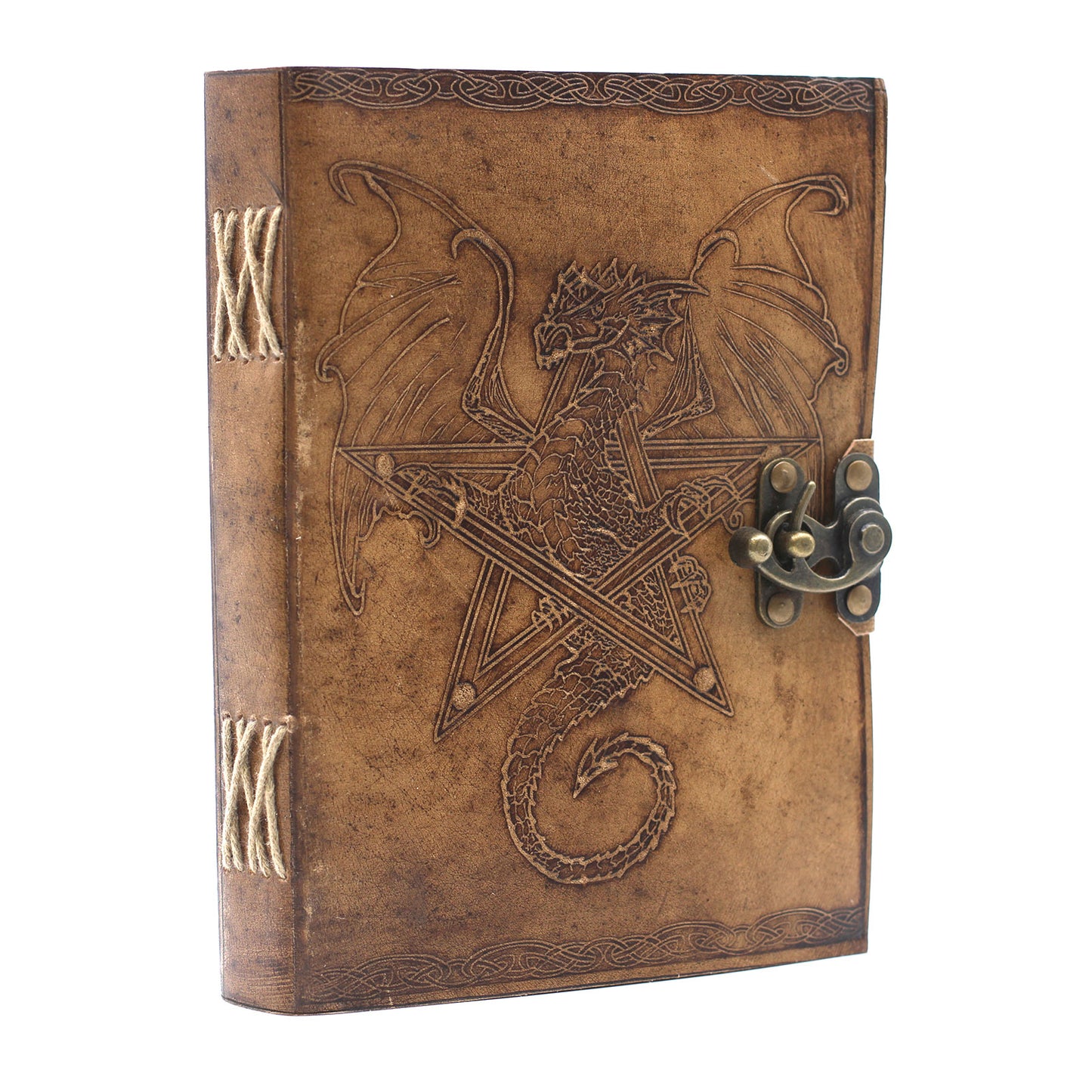 Drachen-Notizbuch aus Leder (6x8 Zoll)