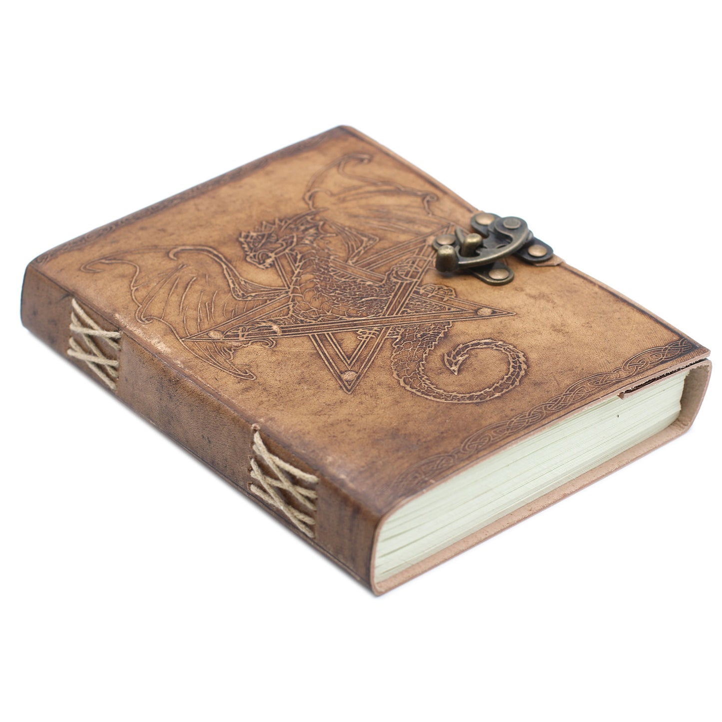 Drachen-Notizbuch aus Leder (6x8 Zoll)