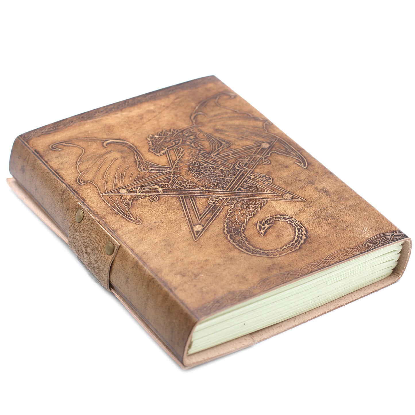 Drachen-Notizbuch aus Leder (6x8 Zoll)