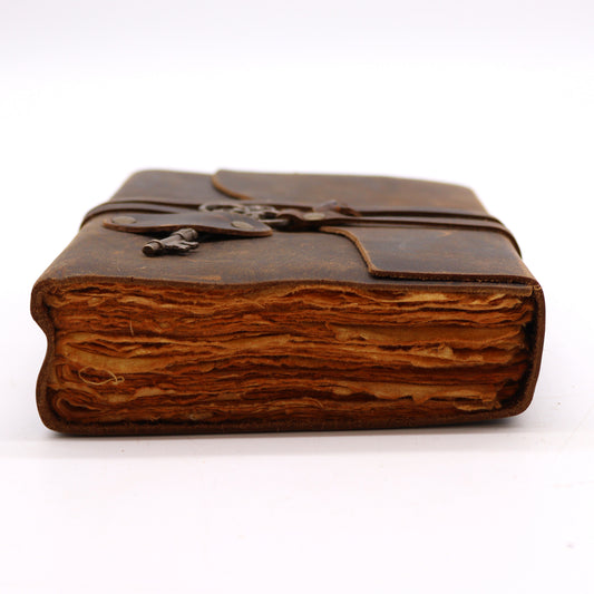 Geöltes Leder &amp; Schlüssel - 200 Seiten mit Klarschnitt - 13x18cm
