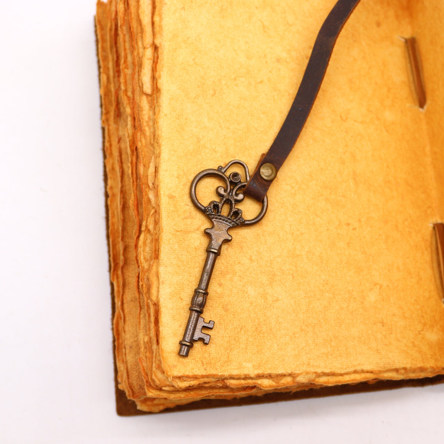 Geöltes Leder &amp; Schlüssel - 200 Seiten mit Klarschnitt - 13x18cm