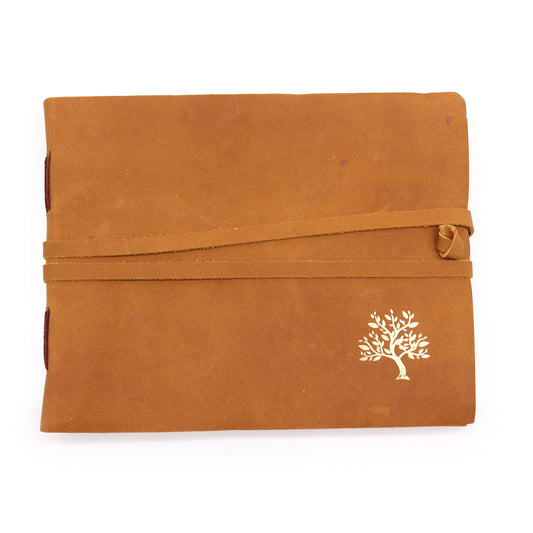 Skizzenbuch aus Leder Golden Tree - 144 Seiten - 18x23cm
