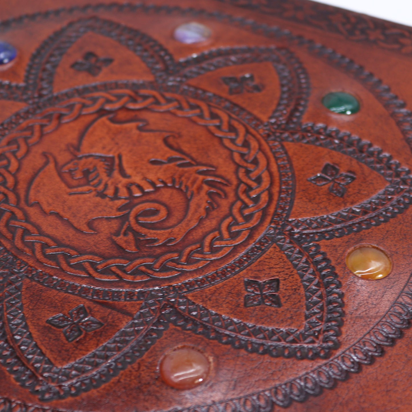 Riesiges Grabbuch - Charkra Steine Drachen Mandala 100 Seiten - 25x34cm
