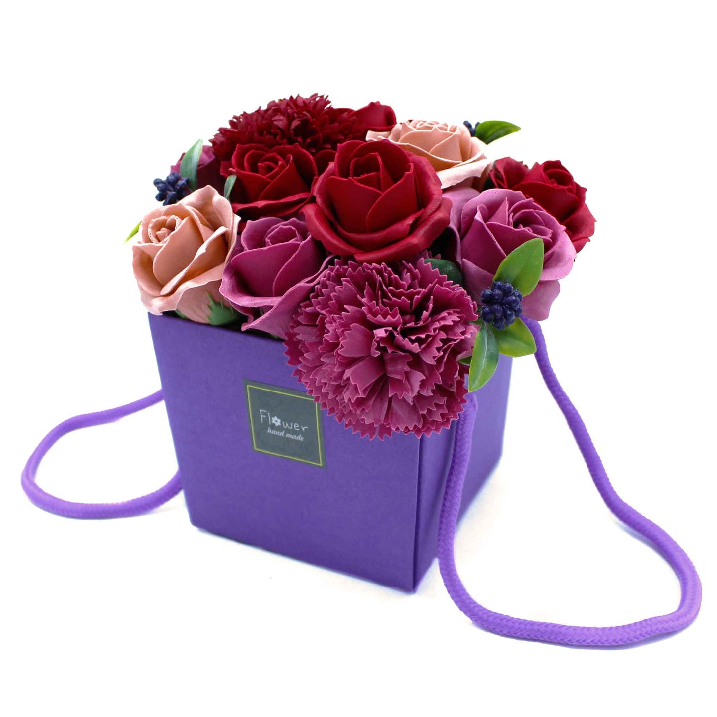 Seifenblumenstrauß - Lila Blumengarten