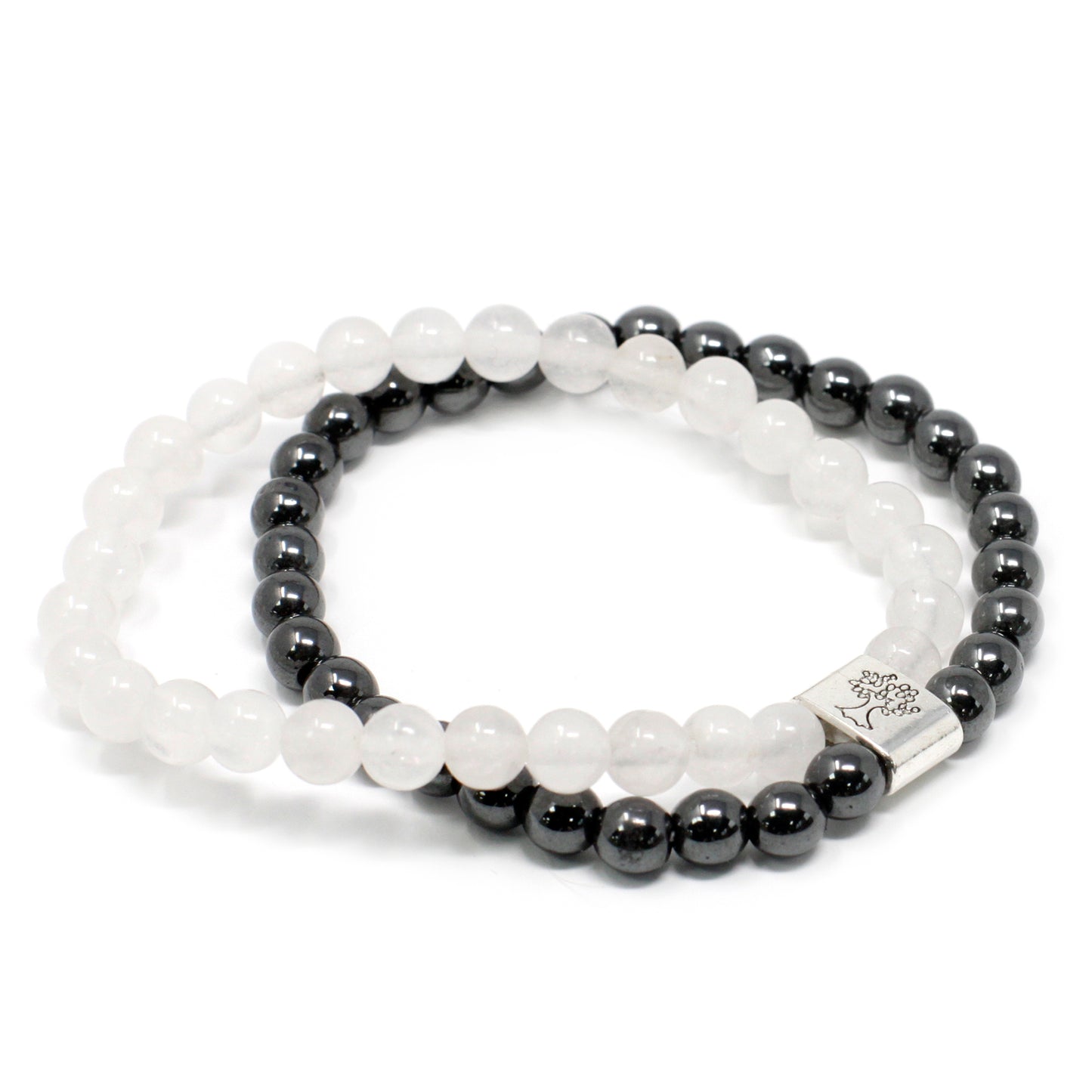 Magnetisches Edelsteinarmband - Bergquarz