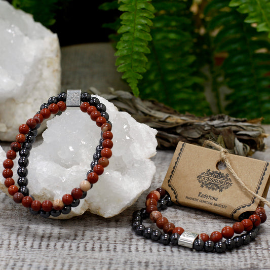 Magnetisches Edelsteinarmband - Redstone