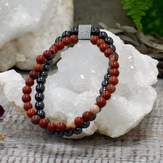 Magnetisches Edelsteinarmband - Redstone
