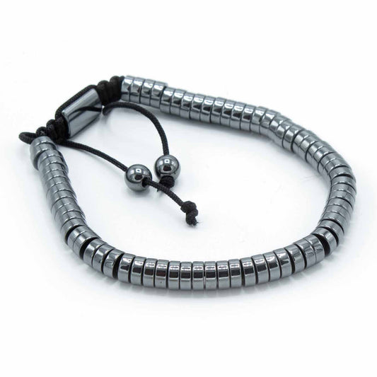 Magnetisches Hämatit-Shamballa-Armband - Kreise