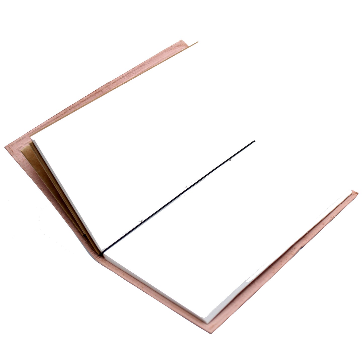 Handgefertigtes Lederjournal - Be the Change - Braun (80 Seiten)