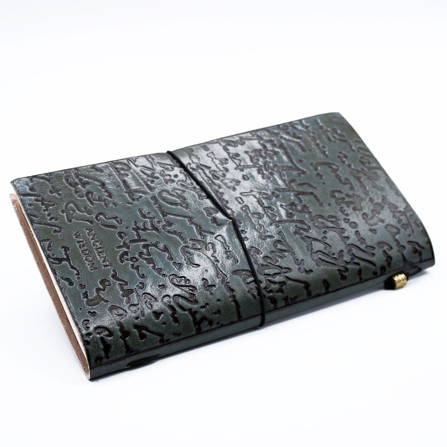 Handgefertigtes Lederjournal - Gute Ideen und andere Träume - Grau (80 Seiten)