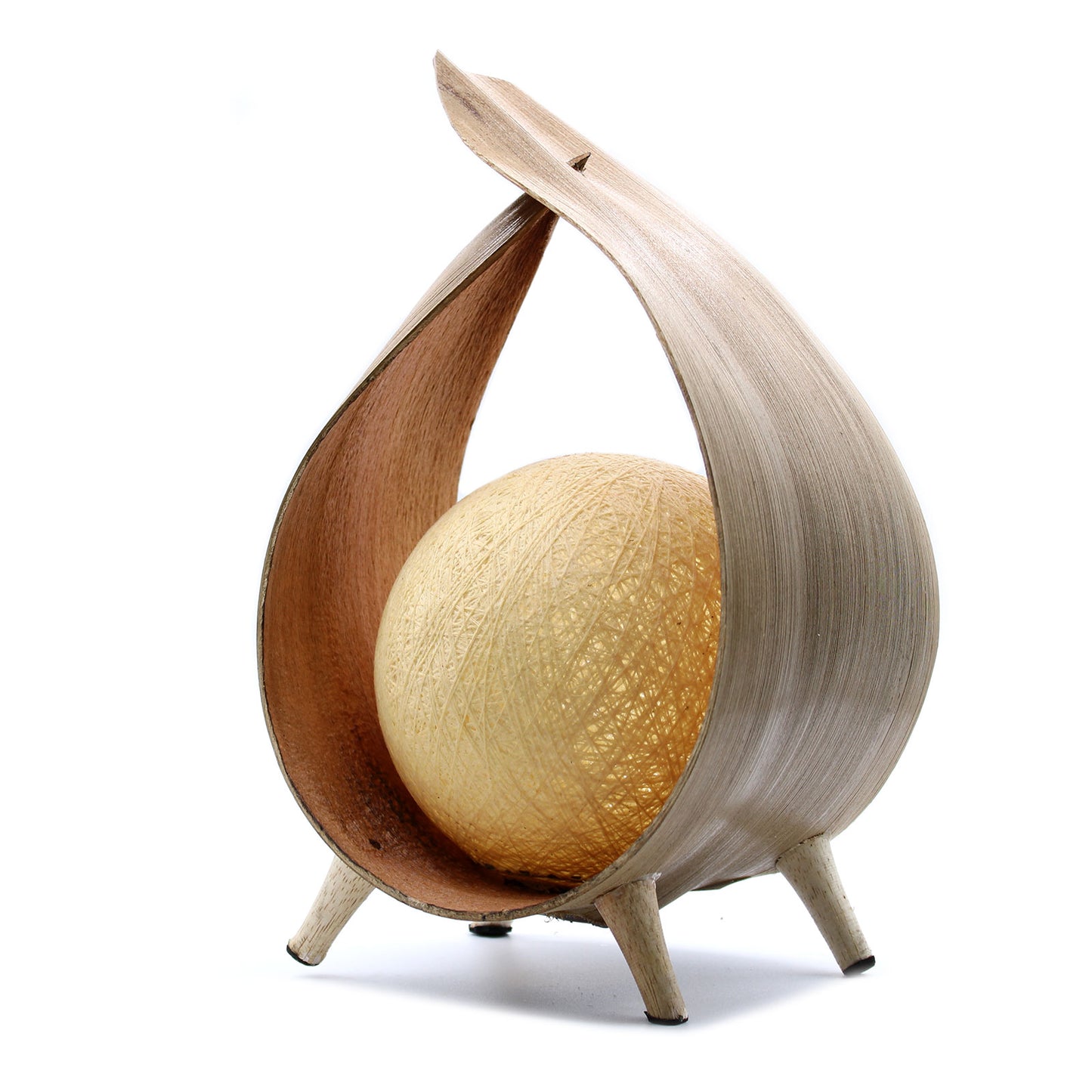 Natürliche Kokosnusslampe - Natürlicher Wrapover