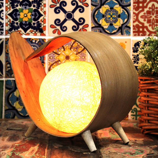 Natürliche Kokosnusslampe - Natürlicher Wrapover