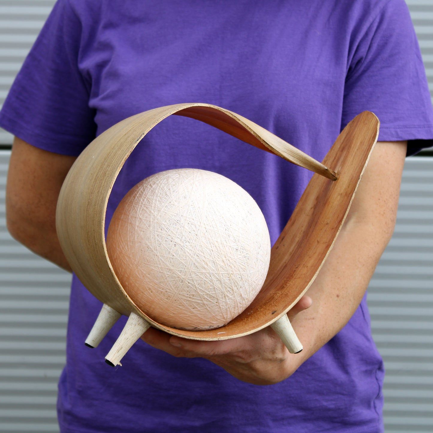 Natürliche Kokosnusslampe - Natürlicher Wrapover