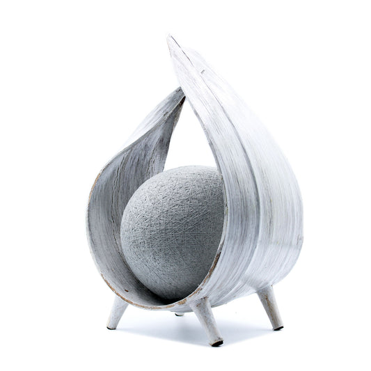 Natürliche Kokosnusslampe - Whitewash Wrapover