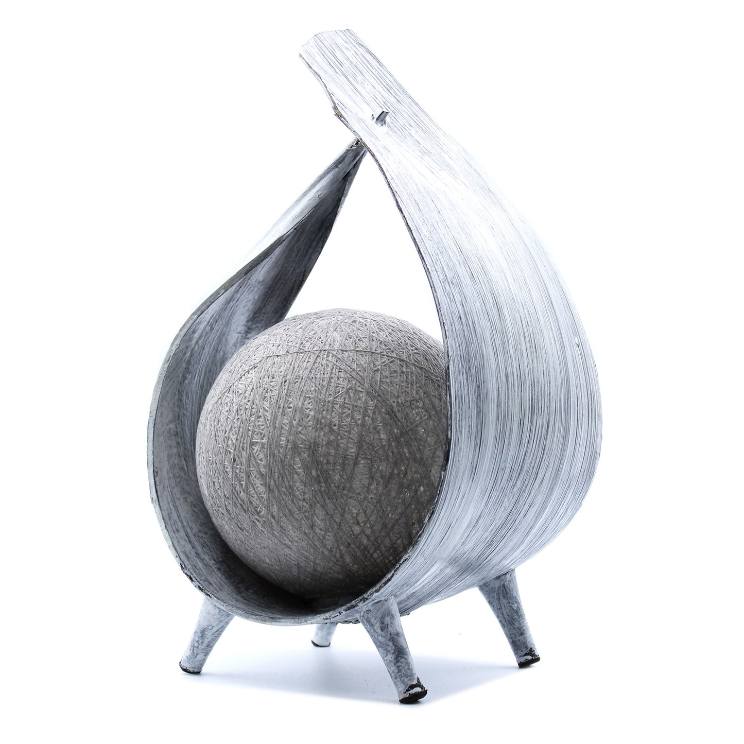Natürliche Kokosnusslampe - Greywash Wrapover