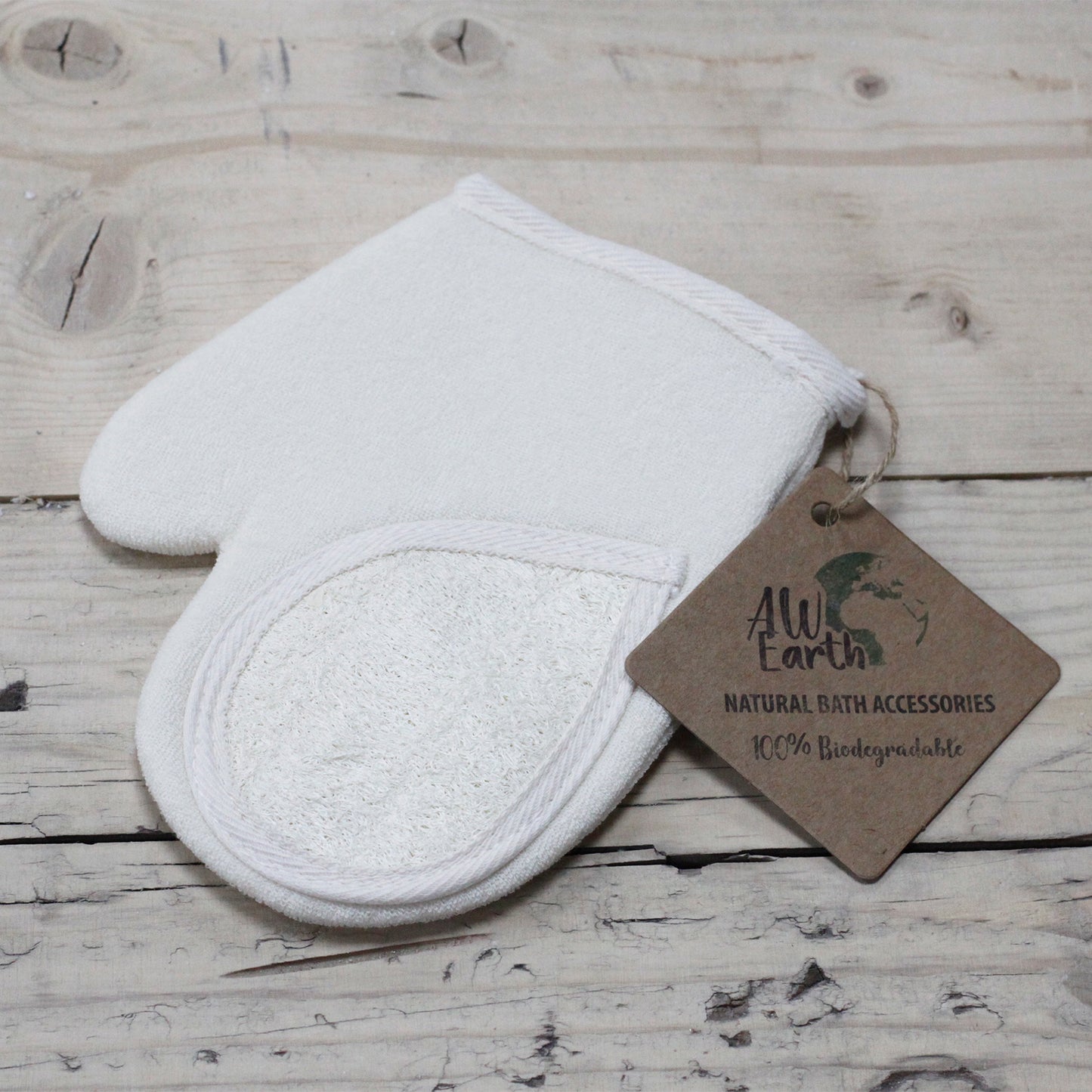 Natürliche Luffa-Körperpeelings - Handschuh