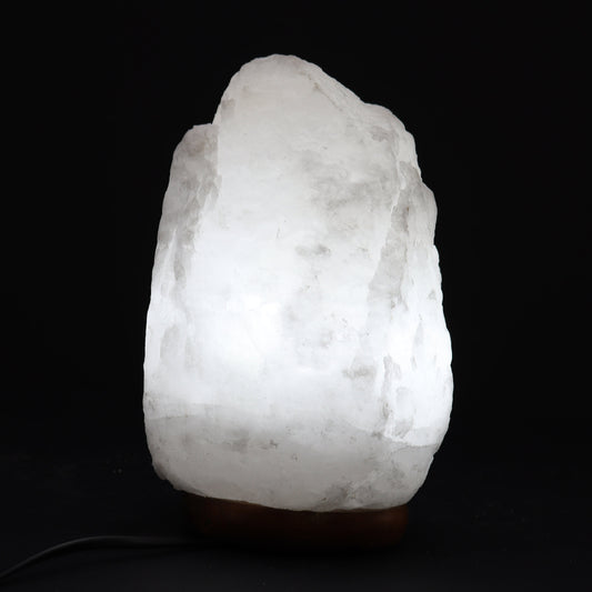 Himalaya-Salzlampe aus Kristallsteinen – mit Sockel, ca. 2–3 kg