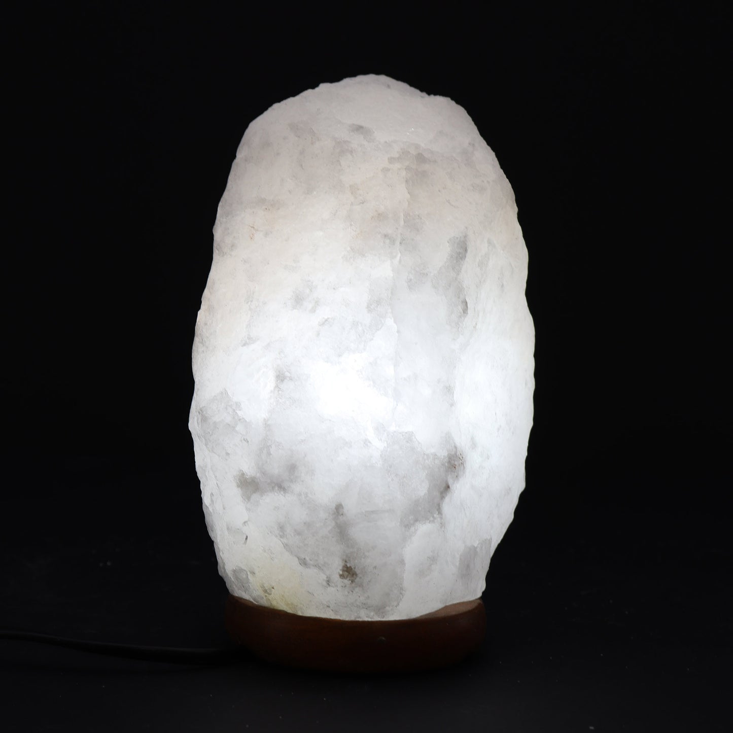 Himalaya-Salzlampe aus Kristallsteinen – mit Sockel, ca. 3–5 kg