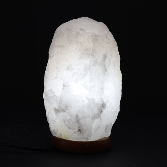 Himalaya-Salzlampe aus Kristallsteinen – mit Sockel, ca. 3–5 kg