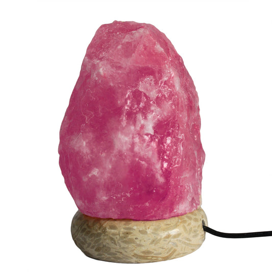 Hochwertige USB-Natursalzlampe – 11,5 cm, zufällige Farben