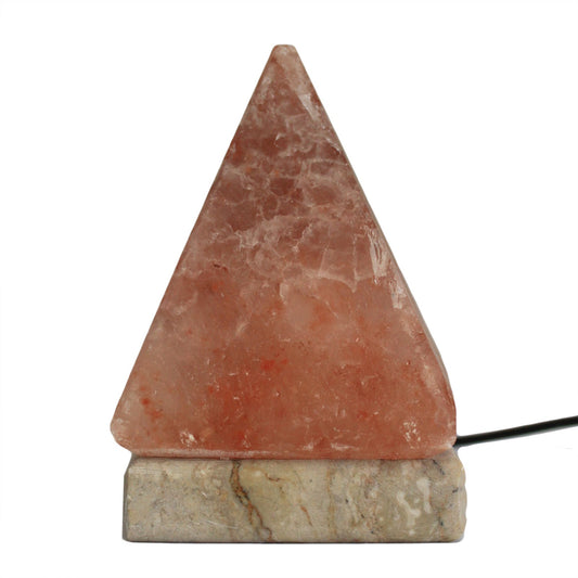 Hochwertige USB-Pyramiden-Salzlampe – 9 cm (mehrfarbig)