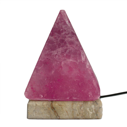Hochwertige USB-Pyramiden-Salzlampe – 9 cm (mehrfarbig)