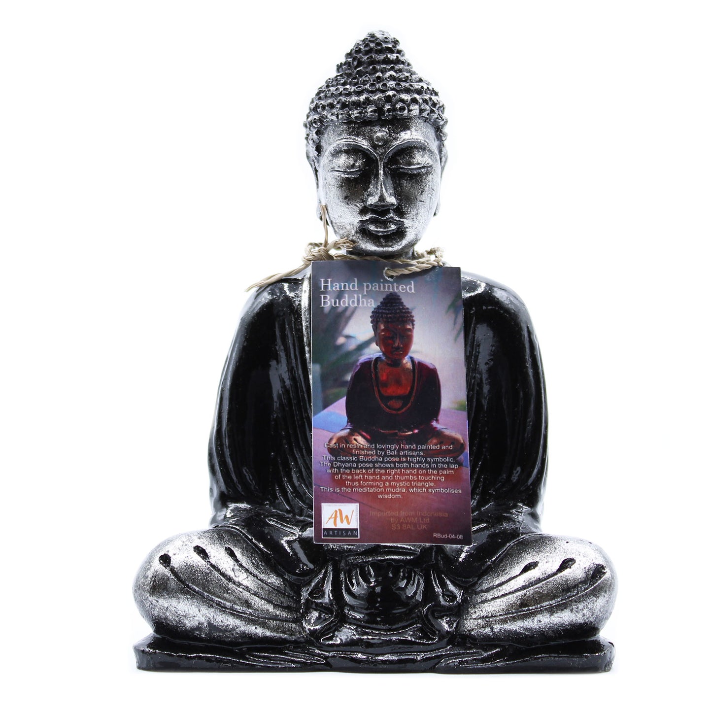 Schwarz-grauer Buddha - Mittel