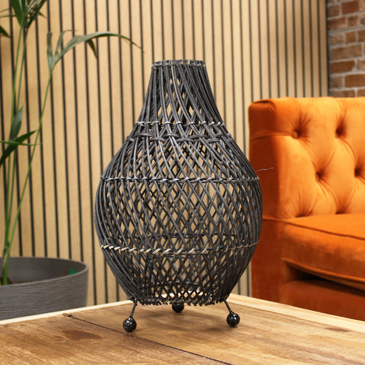 Rattan-Tischlampen - Natur