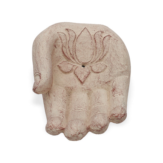Hand-Räuchergefäß - Lotus (weiß)