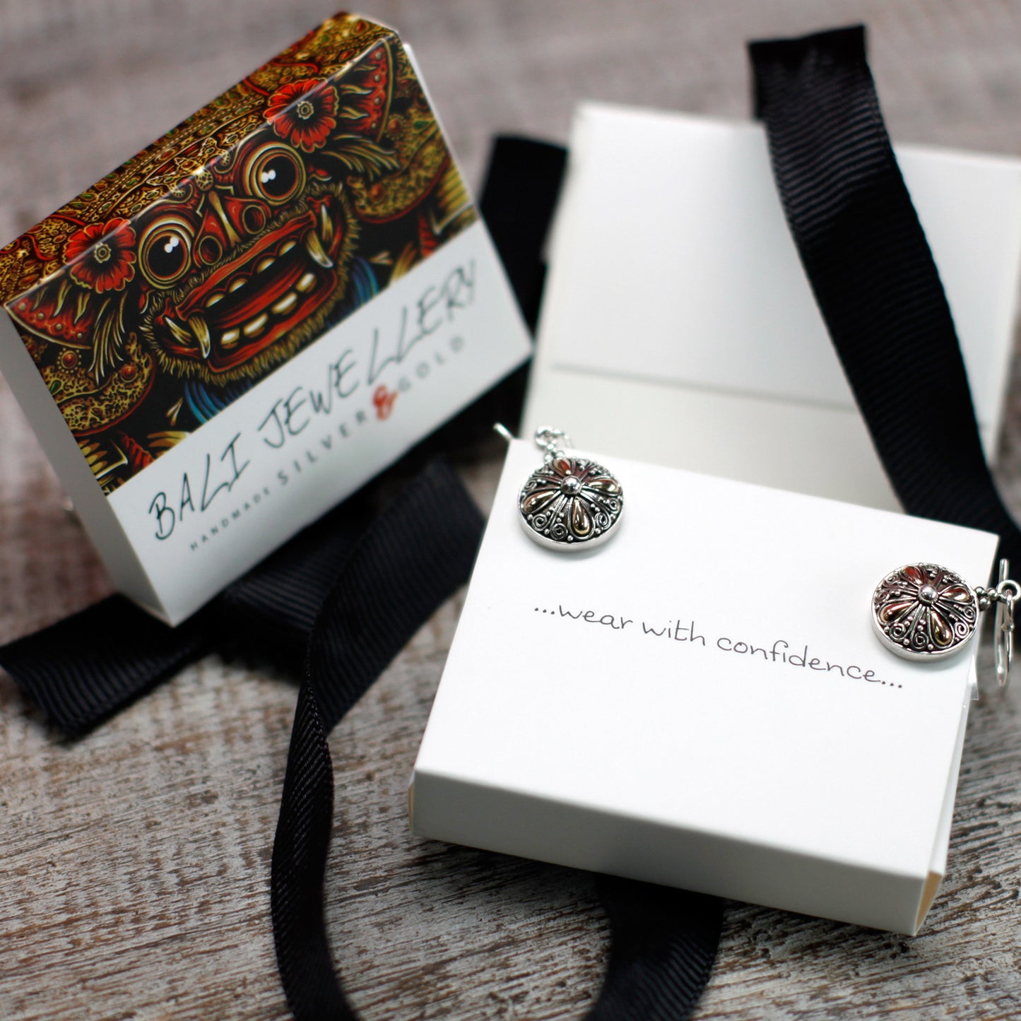 Silber &amp; Gold Halskette - Tribal