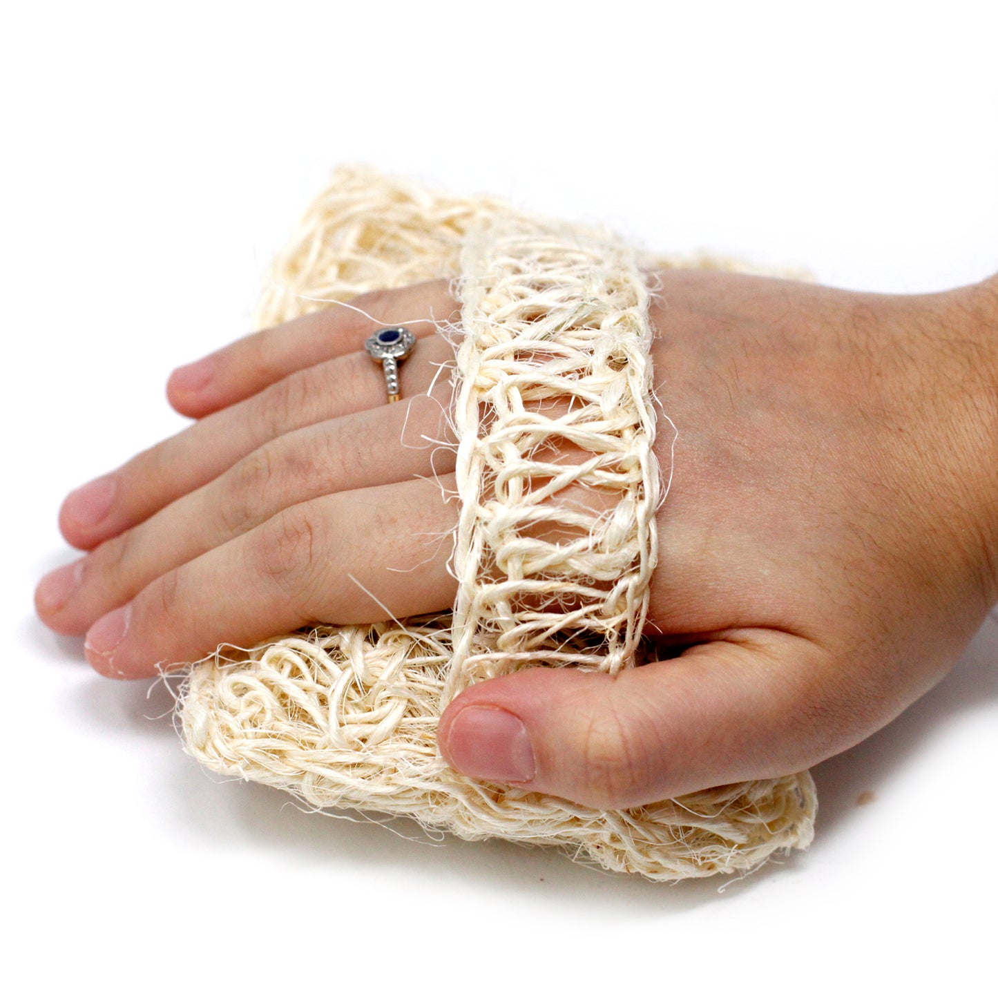 Sisal-Schwamm und Peeling - Weiches Peelingkissen