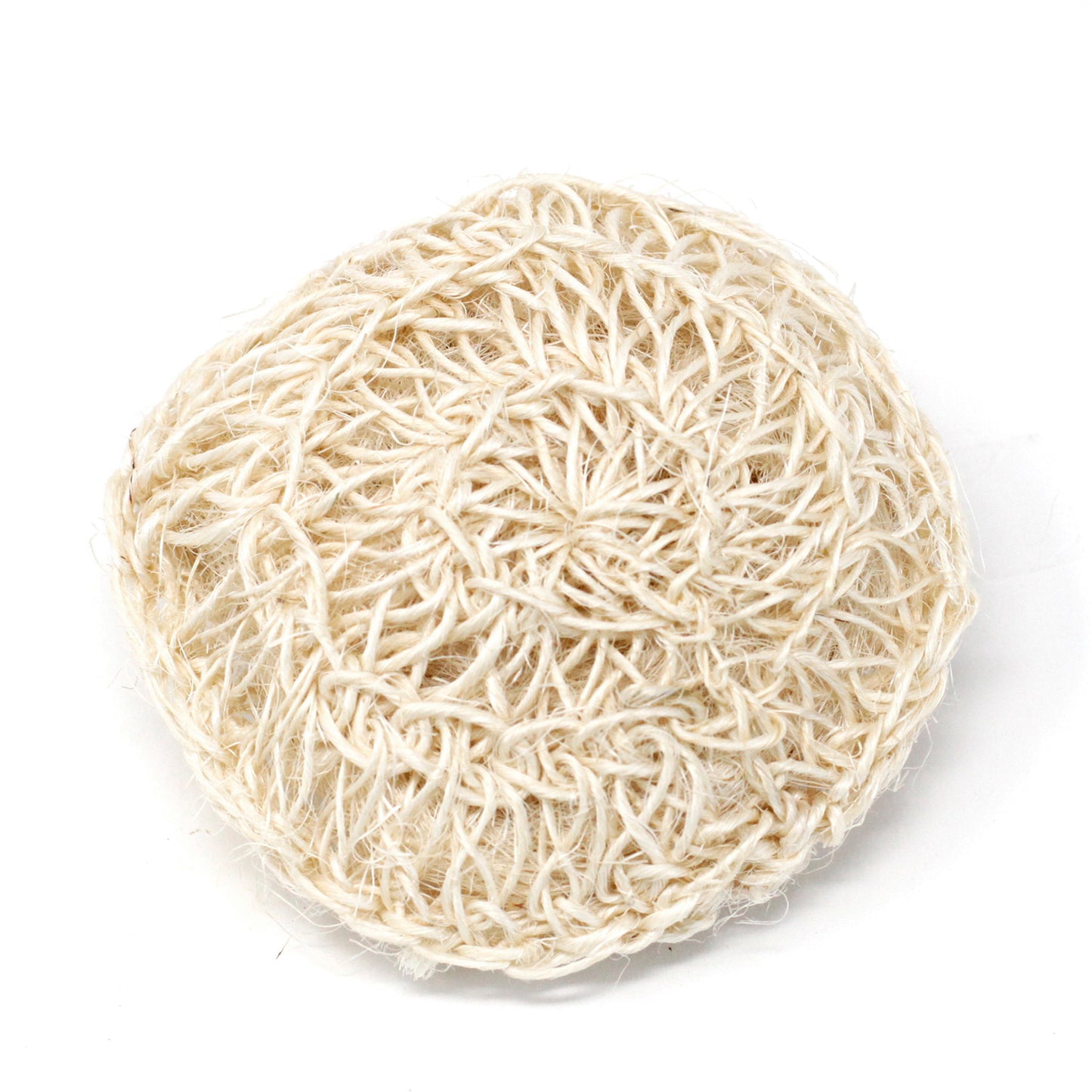 Sisal-Schwamm und Peeling – weiches, rundes Peelingkissen