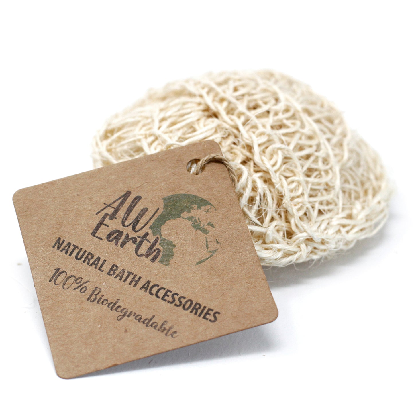 Sisal-Schwamm und Peeling – weiches, rundes Peelingkissen