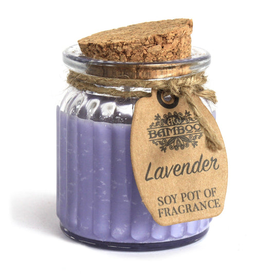 Lavendel-Soja-Topf mit Duftkerzen, 2 Stück