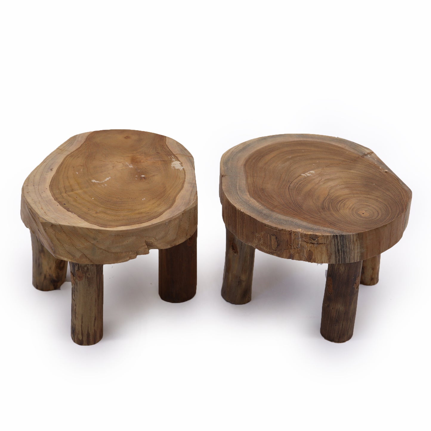 Med Teak Pad Display, Set Of Two - 27x15cm