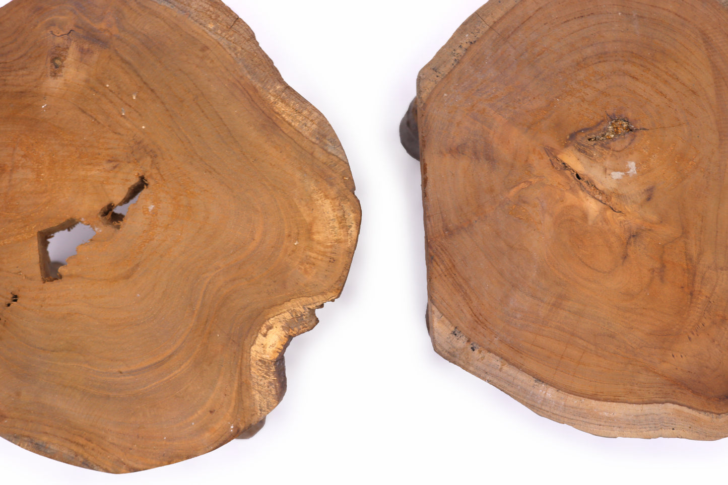 Higher Teak Pad Display, Set Of Two - 27x20cm