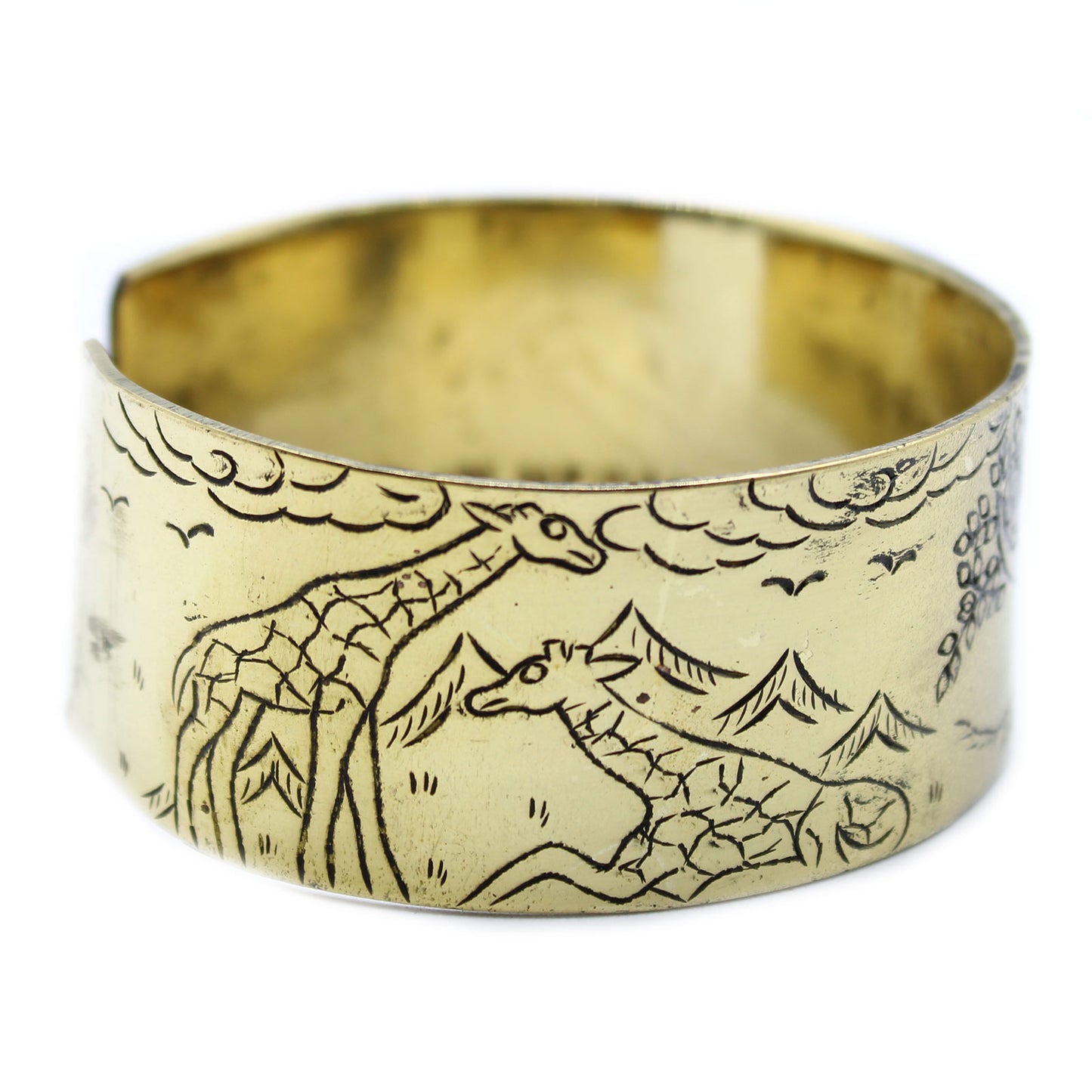 Tibetisches Mantra-Armband aus Messing – Baum des Lebens