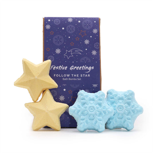Follow the Star Weihnachts-Badebomben-Geschenkpaket