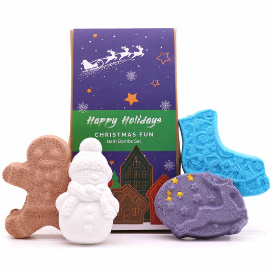 Weihnachtsspaß-Badebomben-Geschenkpackung